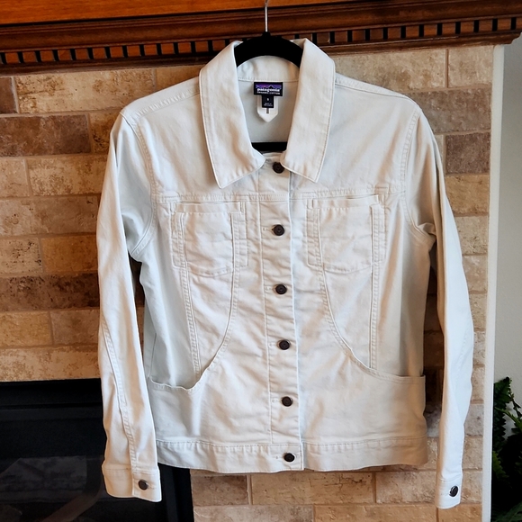 Patagonia Cotton Cream Jean/Denim jacket —Small - Picture 1 of 6